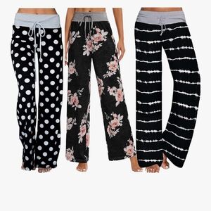 Women's Black and Gray Track Pants Set